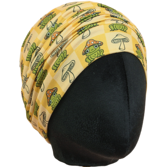 Mushroom Frogs Boho Buff